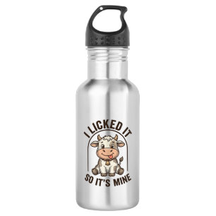Funny I Licked It Cow Vintage Farm Shirt Design_1 532 Ml Water Bottle