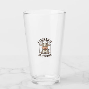 Funny I Licked It Cow Vintage Farm Shirt Design_1 Glass