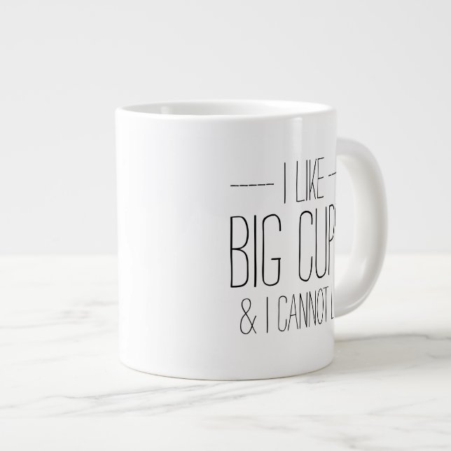 Funny I like big cups and I cannot lie hipster (Front Right)