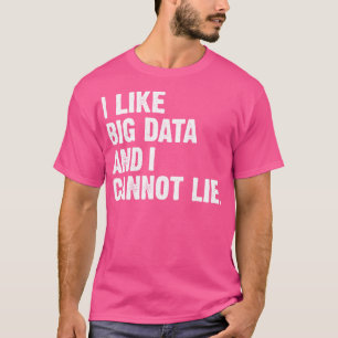 Funny I Like Big Data And I Cannot Lie Data Analys T-Shirt