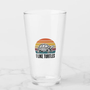 Funny I Like Turtles Vintage Engraving T-Shirt Des Glass