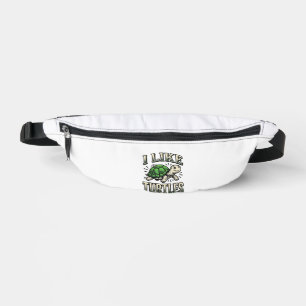 Funny I Like Turtles Vintage Turtle Shirt Design_1 Bum Bags