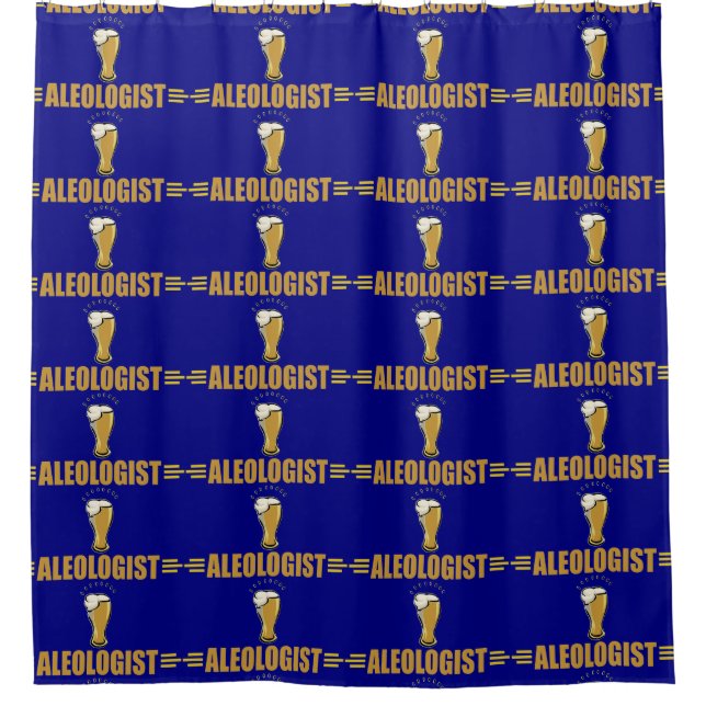 Funny I Love Beer Shower Curtain (Front)