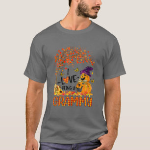 Funny I Love Being A Grammy Fall Pumpkin Halloween T-Shirt