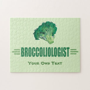 Funny I Love Broccoli BROCCOLIOLOGIST Jigsaw Puzzle