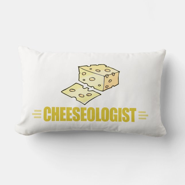 Funny I Love Cheese Lumbar Cushion (Front)