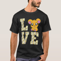 Funny I Love Hamsters Present Cute Hamster Pet Lov