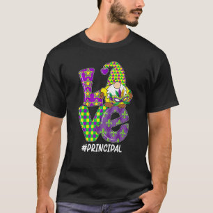 Funny I Love Mardi Gras Assistant Principal Gnome  T-Shirt