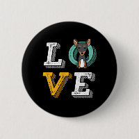 Funny I Love Min Pin I Heart My Dog Puppy Lover