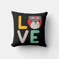 Funny I Love Miniature Schnauzer I Heart Dog Lover