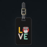 Funny I Love Miniature Schnauzer I Heart Dog Lover Luggage Tag<br><div class="desc">I Love Miniature Schnauzer. Funny and cute design for dog and puppy lover, animal rescuer and pet owner. This vintage retro merchandise is great for grandpa, grandma, husband, wife, dad, mum, uncle, aunt, son, daughter, colleagues or co-worker. Whether you're a nurse, doctor, teacher, engineer, manager, physician or therapist you can...</div>