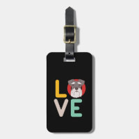 Funny I Love Miniature Schnauzer I Heart Dog Lover