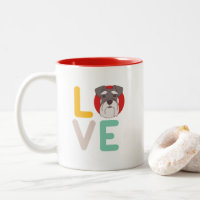 Funny I Love Miniature Schnauzer I Heart Dog Lover