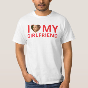Funny I Love My Girlfriend Photo T-Shirt