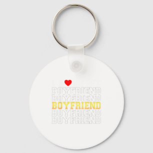Funny I Love My Handsome Boyfriend Valentine Key Ring