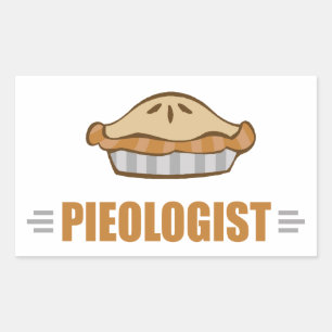 Funny I Love Pie Rectangular Sticker