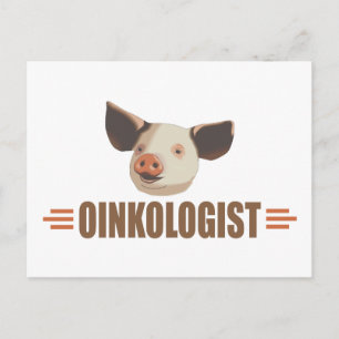 Funny I Love Pigs Postcard