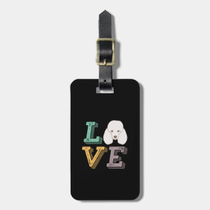 Funny I Love Poodle I Heart My Dog Puppy Lover Luggage Tag