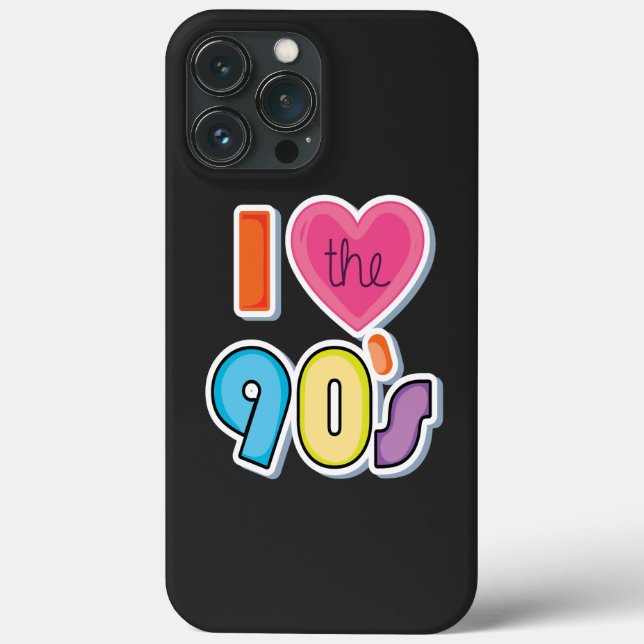Funny I Love The 90's, 1990's Theme Party  Case-Mate iPhone Case (Back)