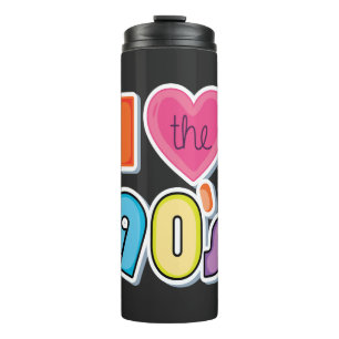 Funny I Love The 90's, 1990's Theme Party  Thermal Tumbler