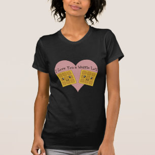 Funny I Love You A Waffle Lot Cute Kawaii Waffles T-Shirt