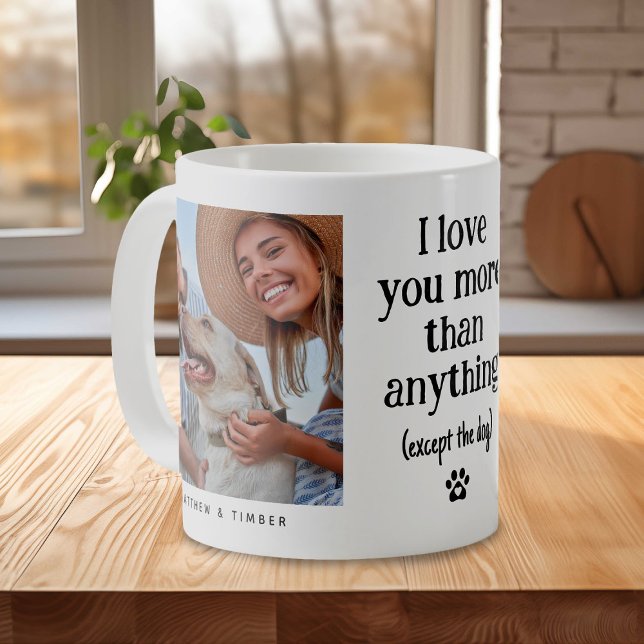 Funny 'I Love You' Dog Lover 2 Photo  Coffee Mug (Creator Uploaded)