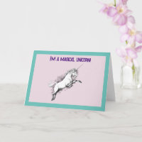Funny I’m a Magical Unicorn Dorky Fantasy Cartoon 
