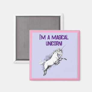 Funny I’m a Magical Unicorn Dorky Fantasy Cartoon Magnet