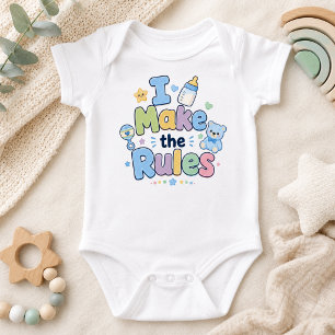 Funny I Make the Rules Baby Bodysuit