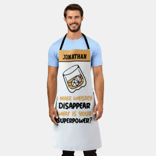 Funny I Make Whiskey Disappear Apron