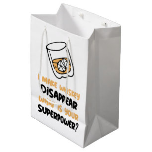 Funny I Make Whiskey Disappear Medium Gift Bag