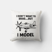 Funny I Model Quote with Airplane P‑51 Mustang