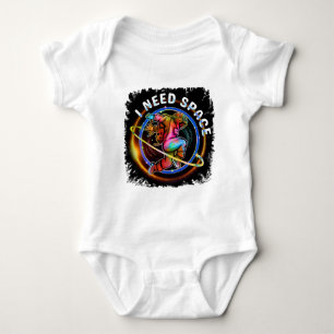 FUNNY I NEED SPACE ASTRONAUT GALAXY BABY BODYSUIT
