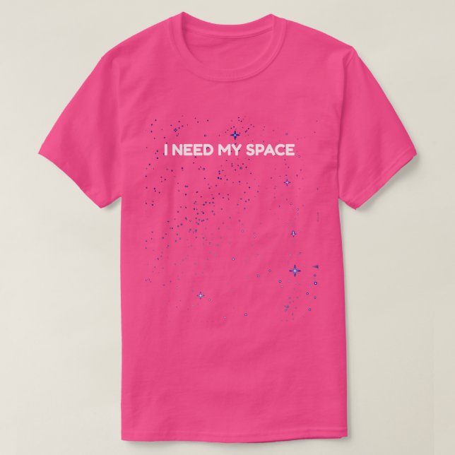 Funny I Need Space Outer Space Geek Long Sleeve  T-Shirt (Design Front)