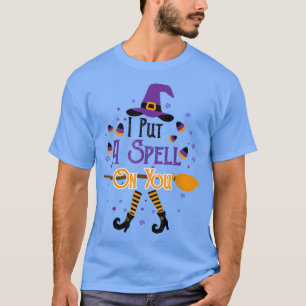 Funny I Put A Spell On You Halloween Witch Corn Ca T-Shirt