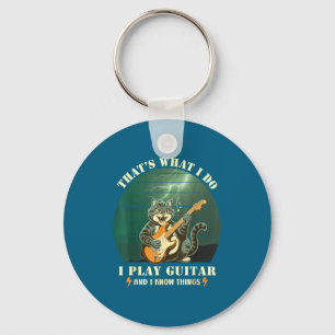 Funny I Retro That's What Play Guitar Key Ring