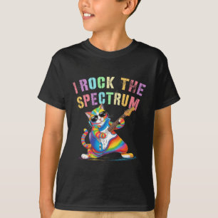 Funny I Rock The Spectrum Autism Mum Dad Motivatio T-Shirt