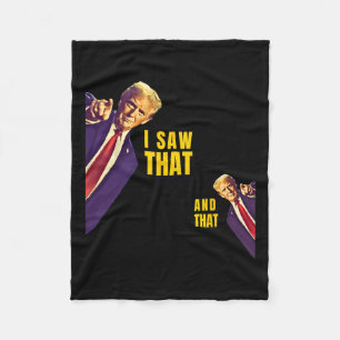 Funny I Saw That Jesus Meme Rron And I'm Telling D Fleece Blanket