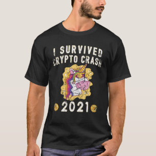 Funny I Survived Crypto Market Crash 2021 Cryptocu T-Shirt
