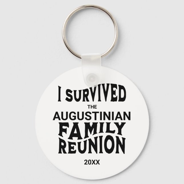 Funny I Survived Family Reunion Key Ring (Front)