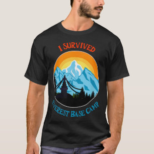 Funny I Survived Mount Everest Base Camp Trek T-Shirt