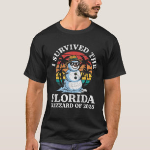 Funny I Survived the Florida Blizzard of 2025 Flor T-Shirt