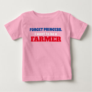 Funny "I Want To Be a Farmer" Baby T-Shirt