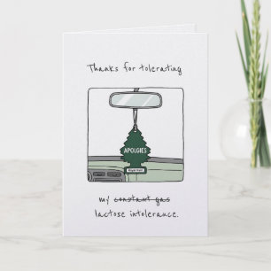 Funny IBS Lactose Intolerance Joke Card