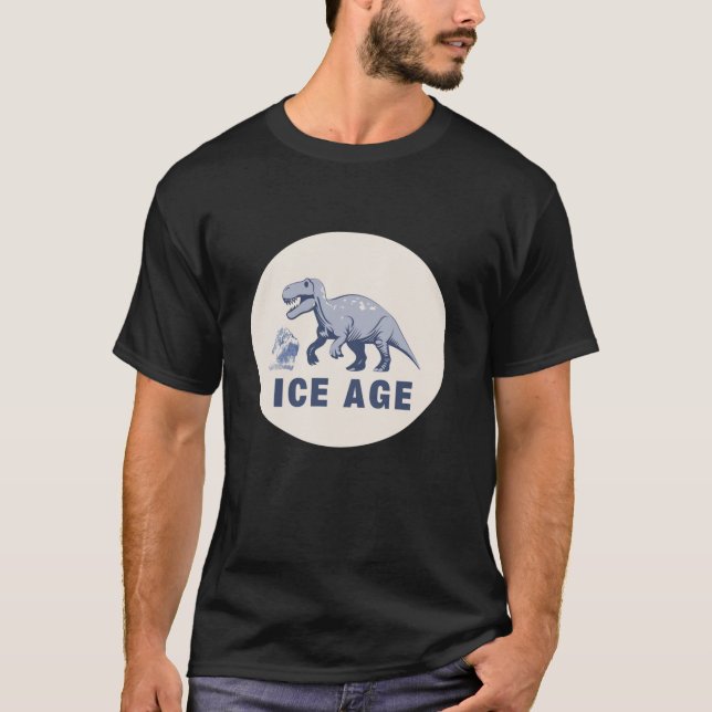Funny Ice Age and Dinosaurs T-Shirt (Front)