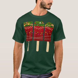 Funny Ice Cream Cute Merry Christmas Lights Ice Cr T-Shirt