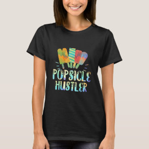 Funny Ice Cream Retro 80s Summer Popsicle Hustler  T-Shirt