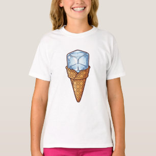 Funny Ice Cube In Cone Kids T-Shirt