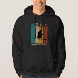 funny ice fishing hoodie