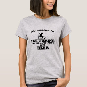 Funny Ice Fishing sayings  T-Shirt